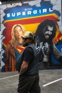 Supergirl Mural Jason Momoa Auckland Phantom Billstickers